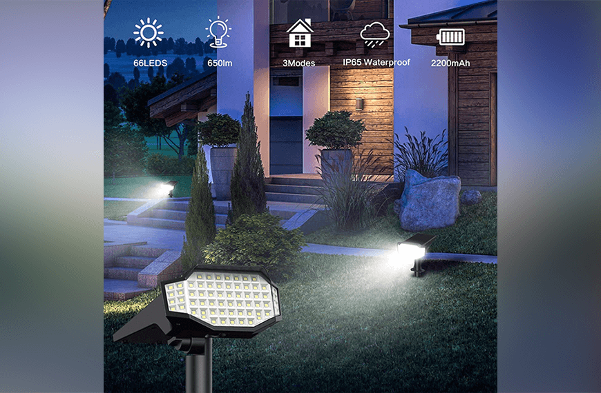 The newest lights launched-66 leds solar wall lights/solar garden lights