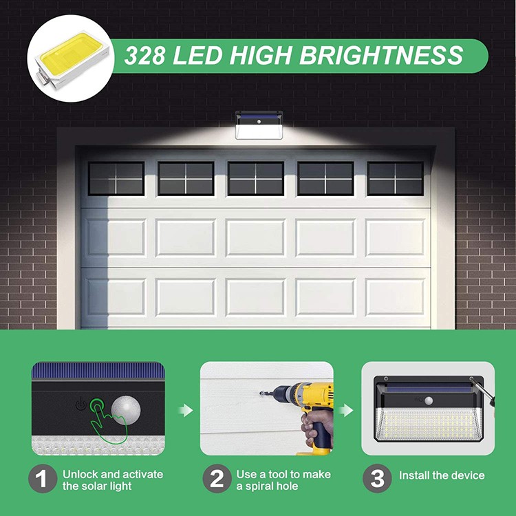 The price difference of solar powered outdoor lights