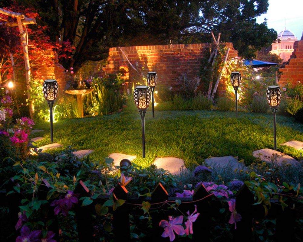 How to maintain the Flickering Flame Solar Torches Lights?